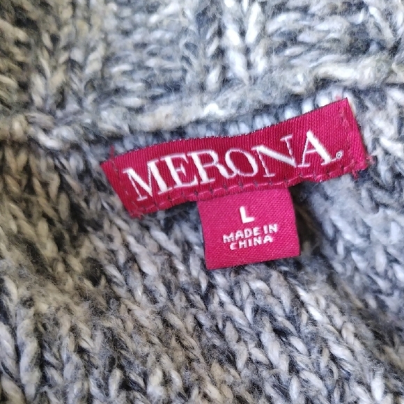 Merona Black and White Knit Sweater - Picture 6 of 15